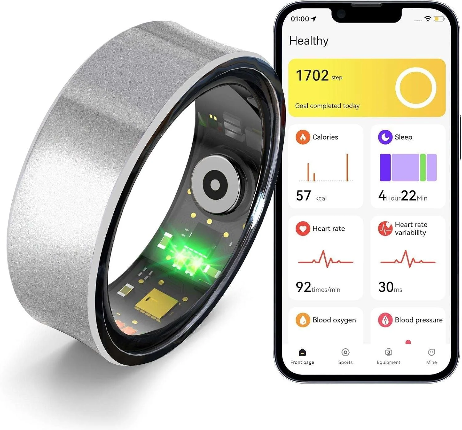 Gysoa Smart Ring Fitness Tracker
