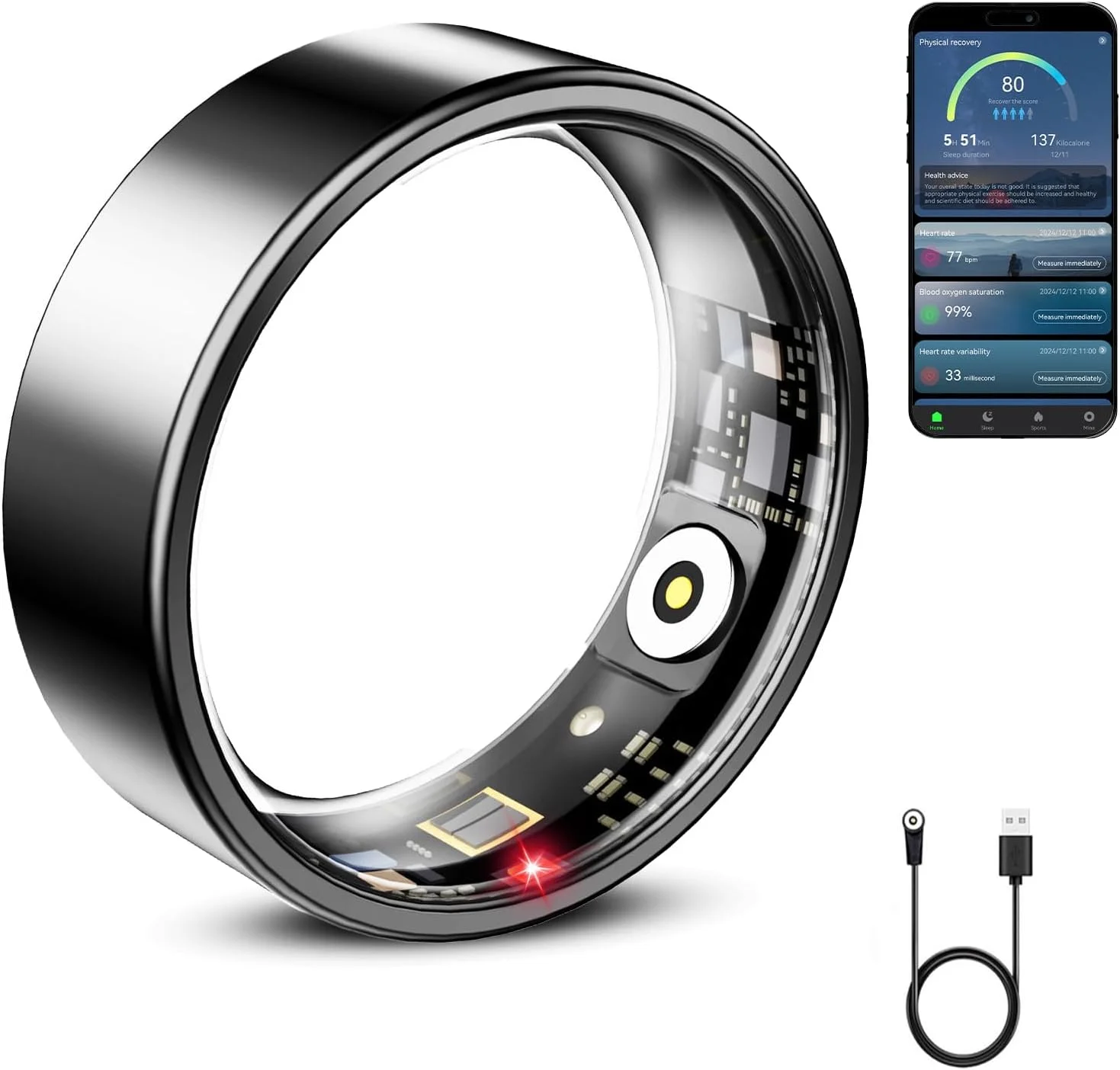 Mirlray Smart Ring Health Tracker