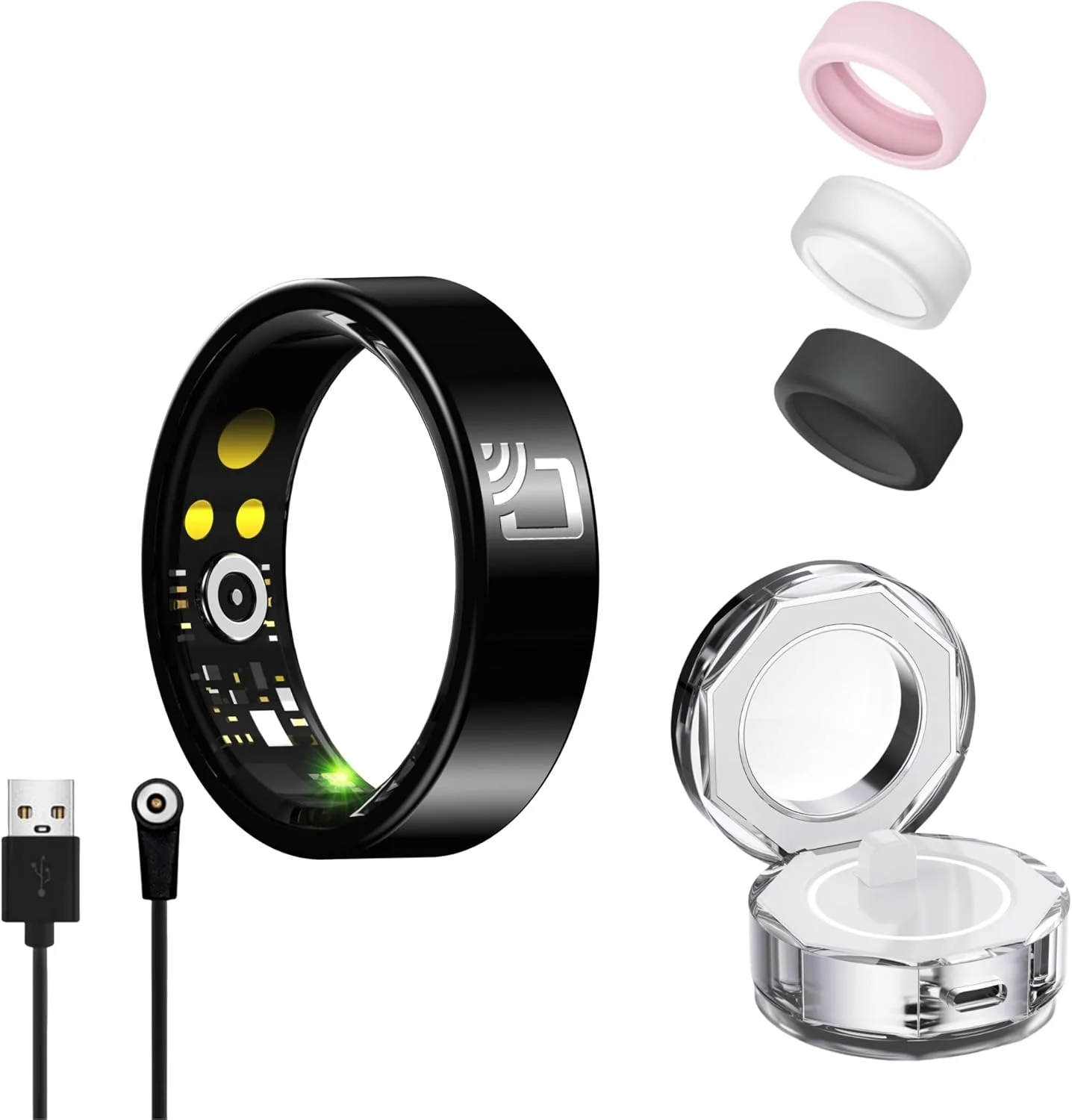Smart Ring for Men Women, Health Tracker Wearable